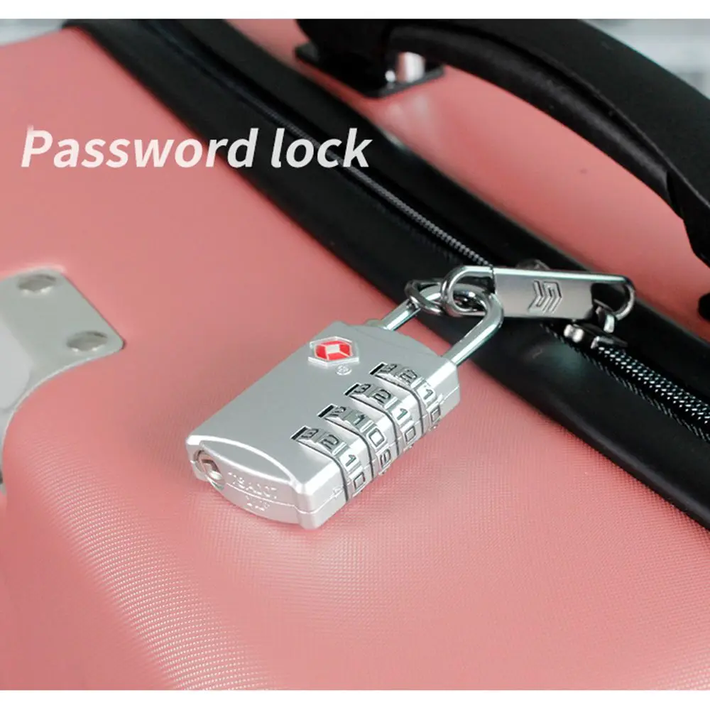 Portable Luggage Weatherproof TSA Customs Lock Anti-theft 4 Digit Combination Lock Safely Code Lock