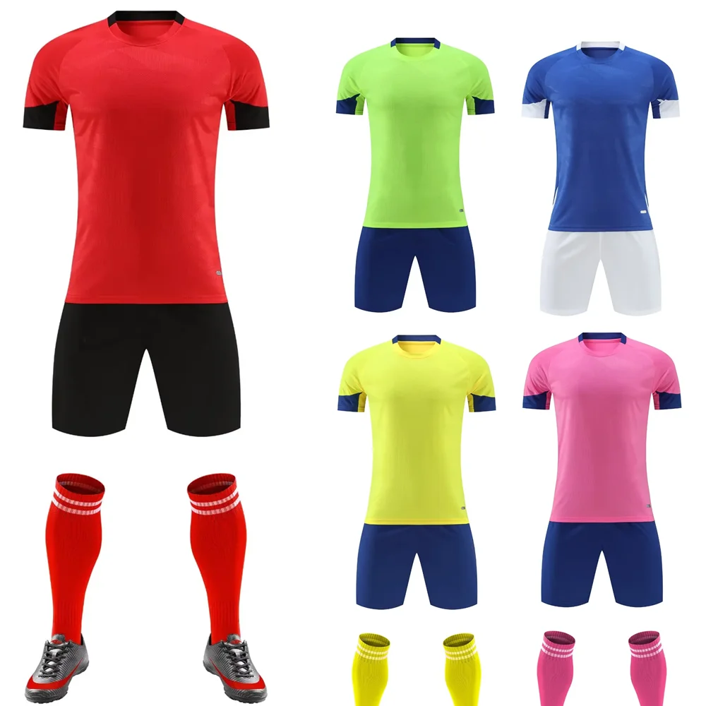 

Men's Sport Suit Football Team Soccer Jerseys Adult Football Sweatshirt Number Name Custom Team Sponsor Shorts Tracksuit