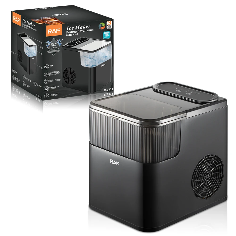 RAF High Quality Efficient Countertop Ice Maker Machine Adjustable Portable Electric Ice Cube Maker Perfect for Home Office