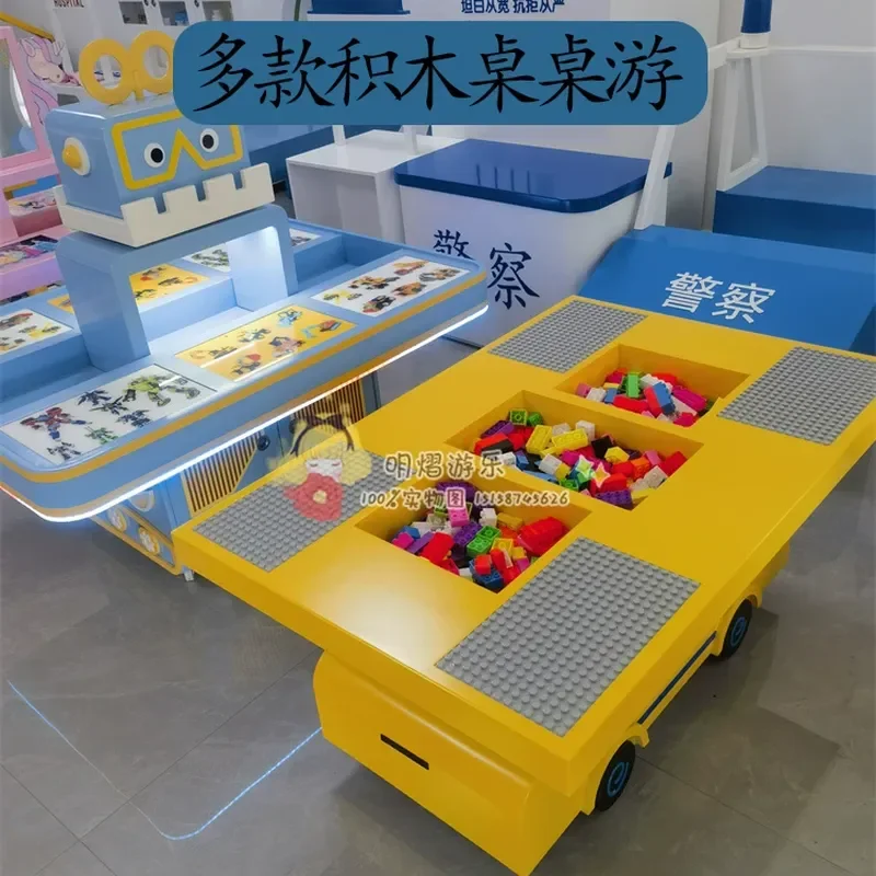 2026 Children's table, multifunctional building block table, space sand table, stall for home and commercial handicraft
