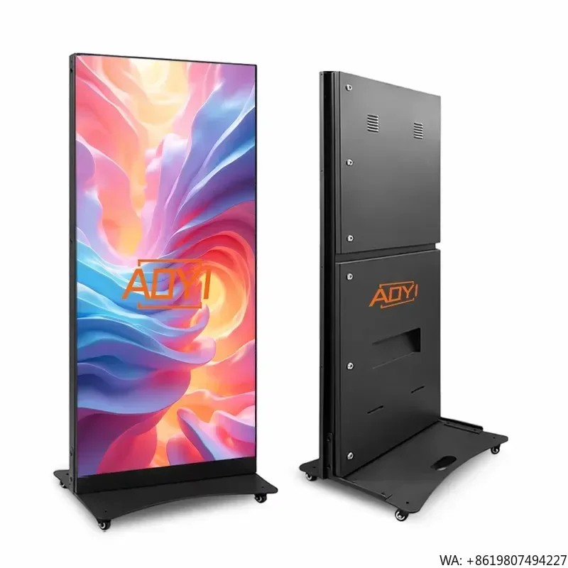 for Waterproof 960 Outdoor LED Totem Display P3 High Resolution HD Digital Billboard Full Color Lightweight Kiosk Display