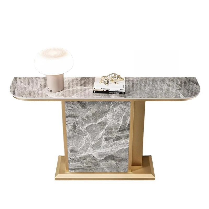 

YJQ modern simple rock slab porch table entrance door against the wall porch table corridor case living room end view table