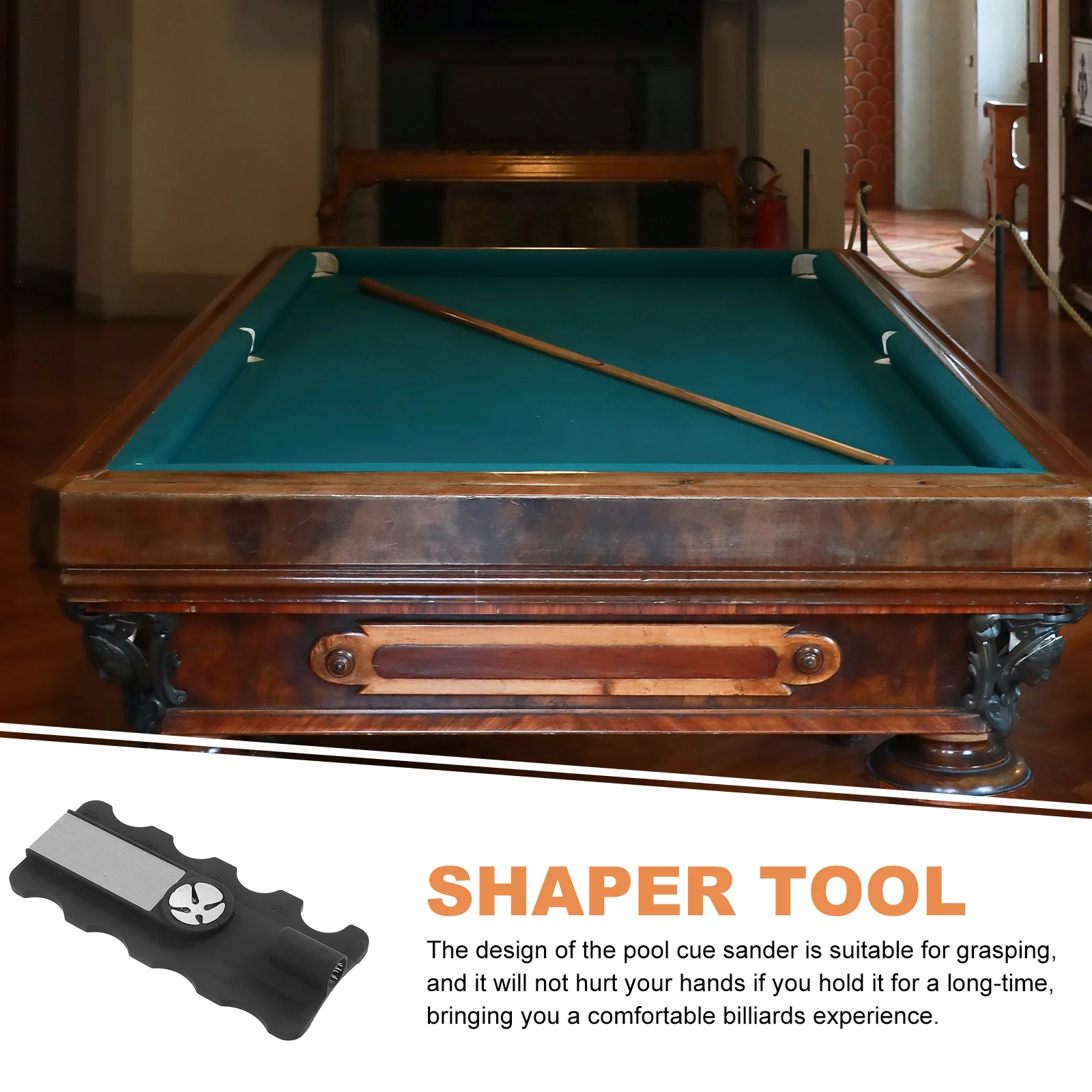 

Billiard Pool Cue Tip Tool Premium Multifunction Shaper Burnisher File Cue Supply Kit Pool Stick File Billiard Accessory
