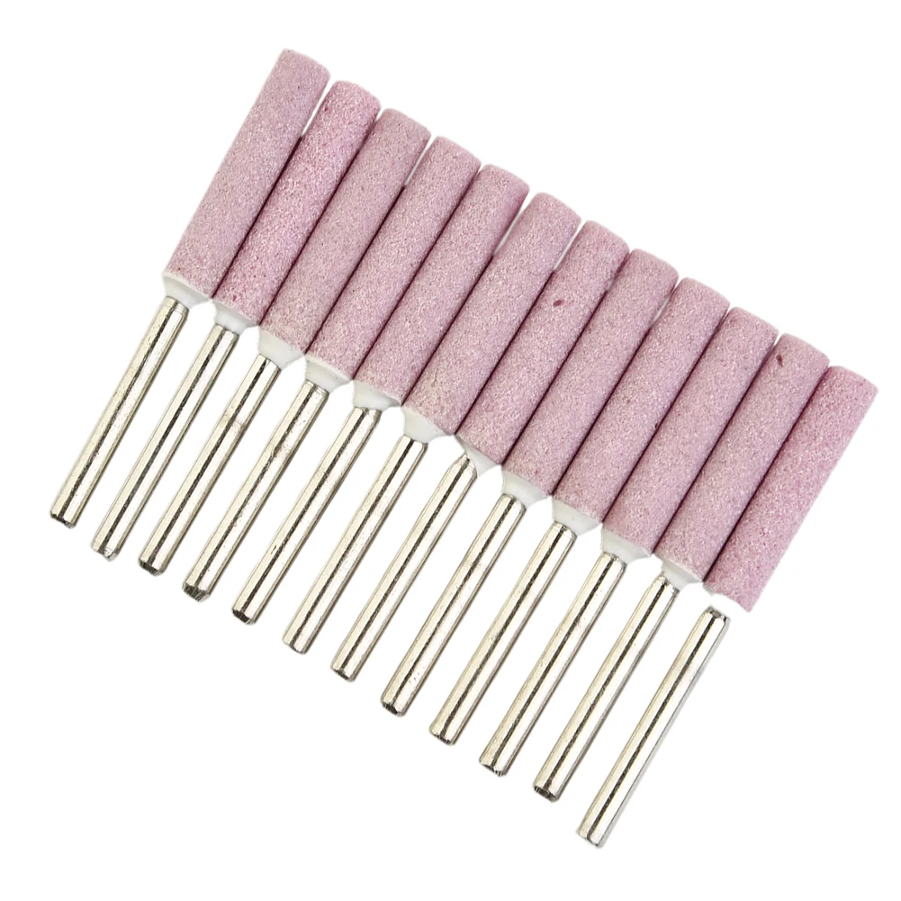 Sharpener Chainsaw Sharpener Titanium Coated 12 Pcs/Set 4.0mm Burr Chain Chainsaw Diamond Emery Grains Grinder