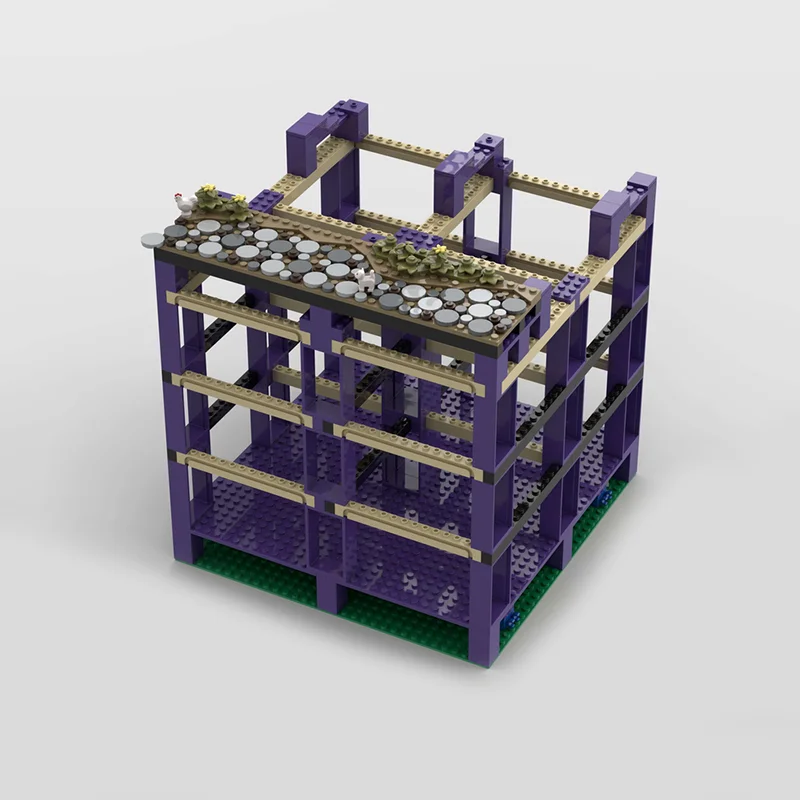 375 قطعة MOC C4 Castle Hohengeroldseck Substructure وقلعة فناء المباني كتل لعبة إبداعية للأطفال هدية عيد ميلاد