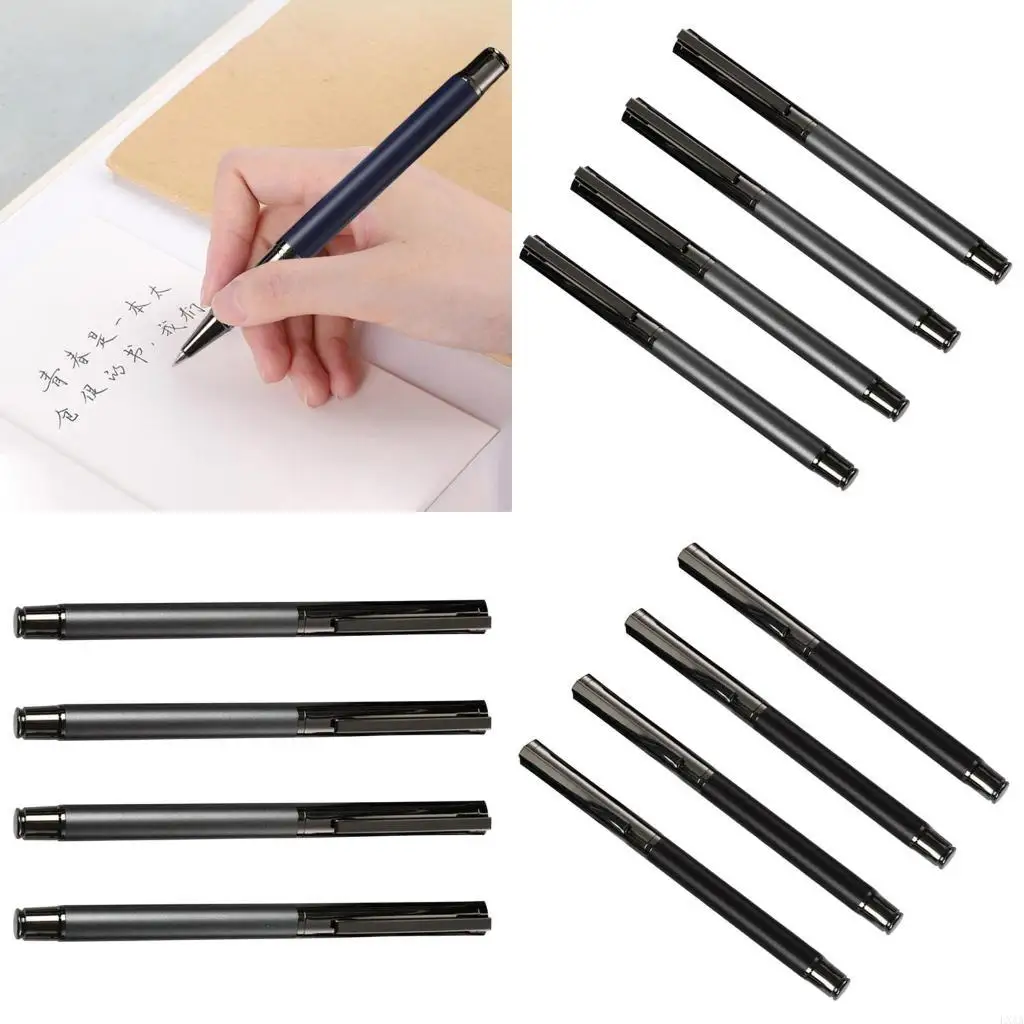 

LXAA 4 Pcs Gel Pen 0.5mm Neutral Pen Smooth Writing Pen Stationery Pen Metal Pen Pen Business Pen for Student
