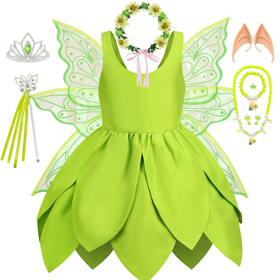 Girls Tinker Bell Costume Kid Green Fairy Princess Fancy Tinkerbell Dress Birthday Party Halloween Cosplay Spirit Outfits 2-10 - AliExpress 1501 Girls Tinker Bell Costume Kid Green Fairy Princess Fancy Tinkerbell Dress Birthday Party Halloween Cosplay Spirit Outfits 2-10 - AliExpress 1501