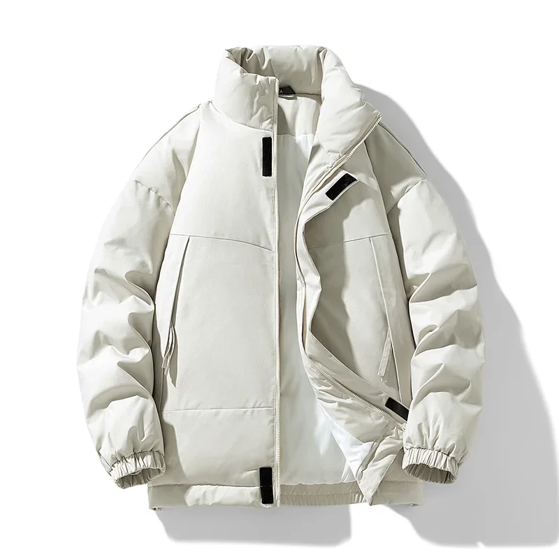 

Хлопковые парки с воротником-стойкой, ветрозащитные утолщенные теплые мужские костюмы, модная повседневная одежда, Roupas Masculinas, качественные, удобные, хит продаж