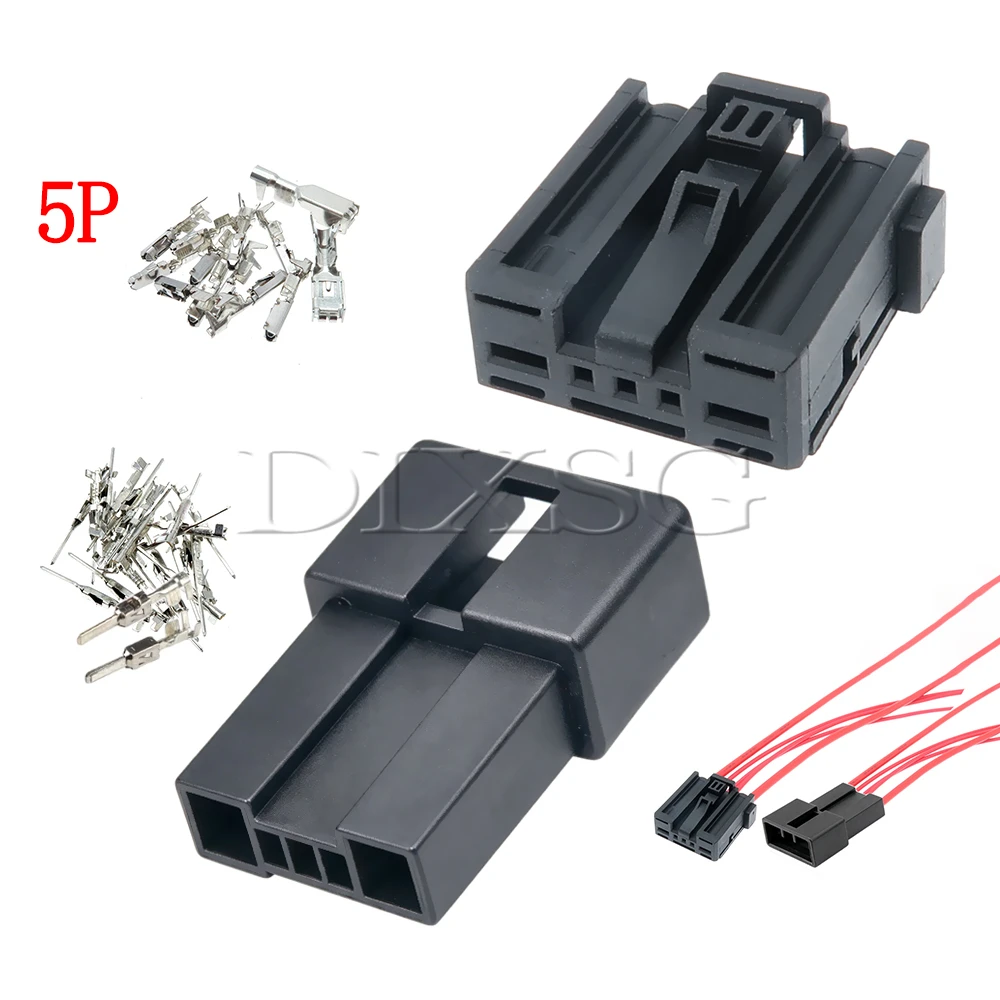 1 Set 5 Pin 1379217-1 1379218-1 1379218-3 Automobile Electric Seat Motor Plug Car Plastic Housing Wire Harness Connector