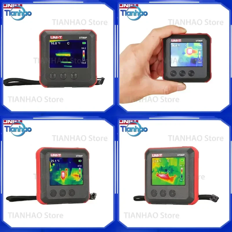 for UNI-T UTi80P Mini Thermal Imager Pocket Infrared Camera Industrial Temperature Detector Floor Heating Leak Inspection