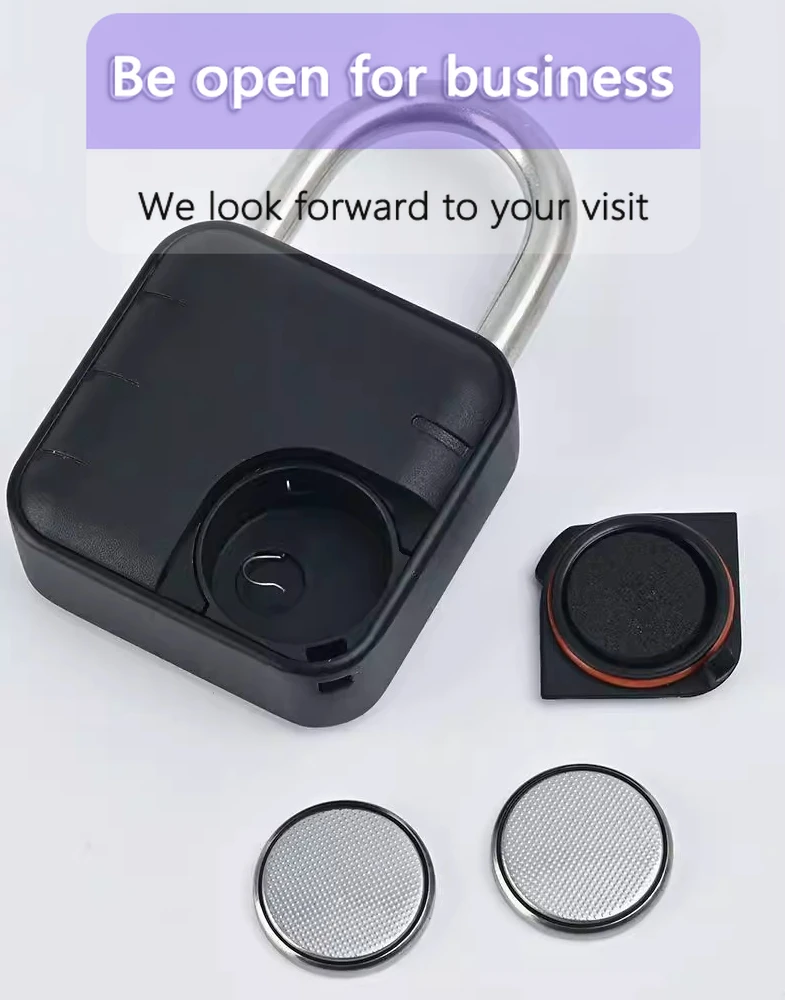 Waterproof Fingerprint Padlock Anti-Theft Lock for Cabinet Gate Dormitory