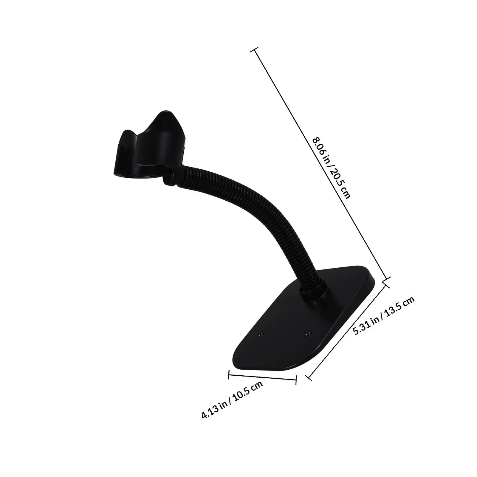 Heavy Duty Barcode Scanner Stand Plastic Iron Material High Stability Lightweight Portable for Handheld Scanners Supermarket