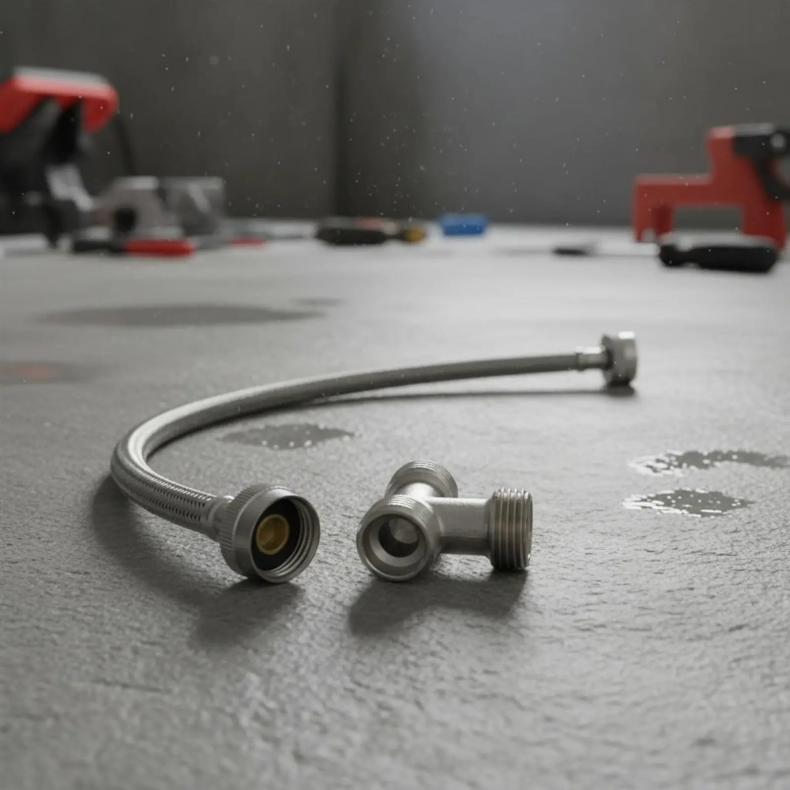 Stainless StainlessFlex Connector Heat-Resistant Water Heater Connector Hose Plumbing Part Long-Lasting for Bathroom