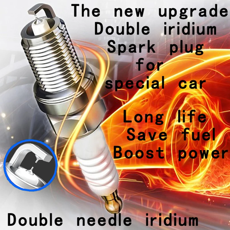 

4x Spark Plug Iridium fit for Hyundai SANTA Fé II CM 2.4 G4KE 2009-2012 SANTA Fé III 2.4 G4KE G4KJ 2012- 1822A088 1884711160