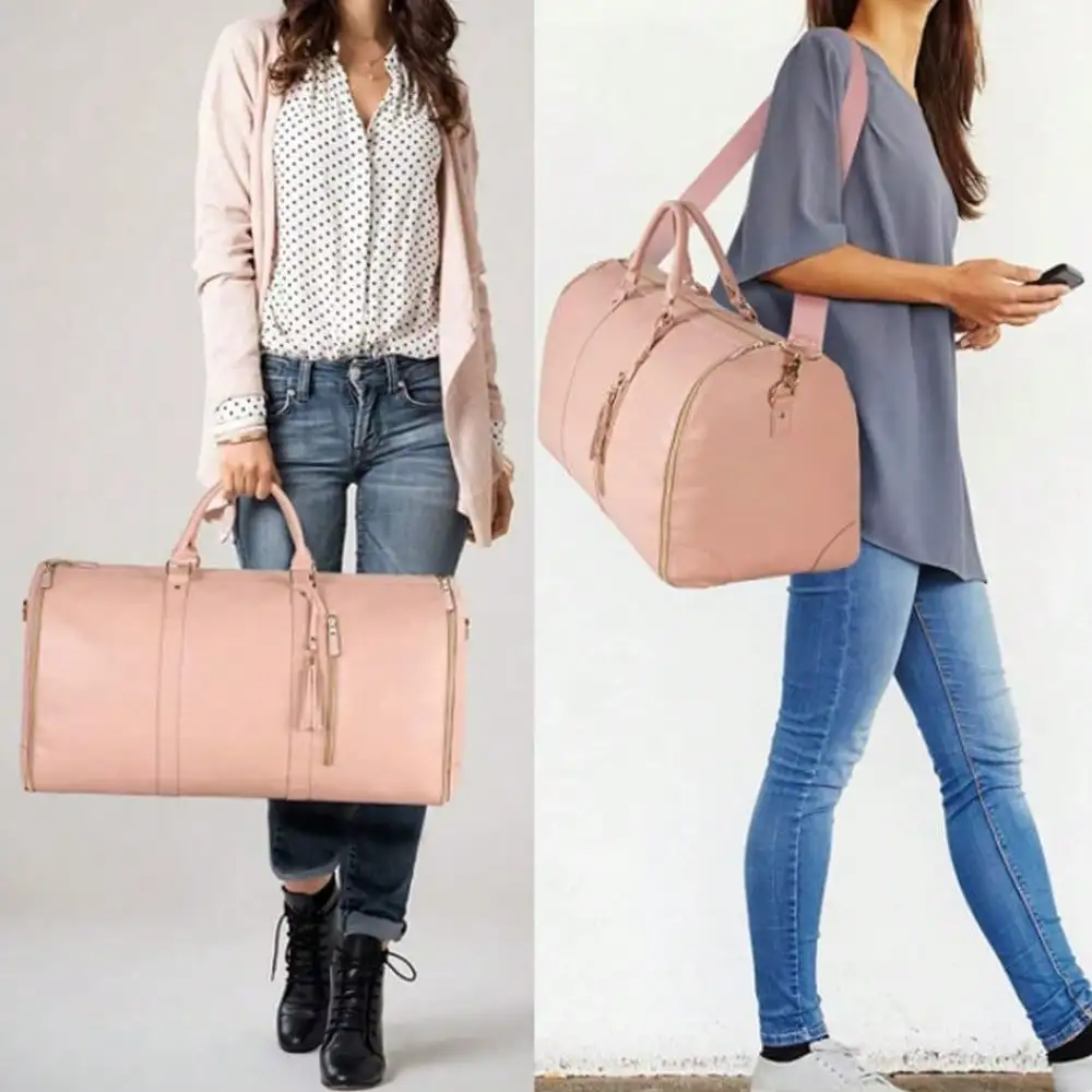 Travel Duffel Bag, Sports Handbag Gym Bag, Shoulder Weekend Overnight Bag For Women