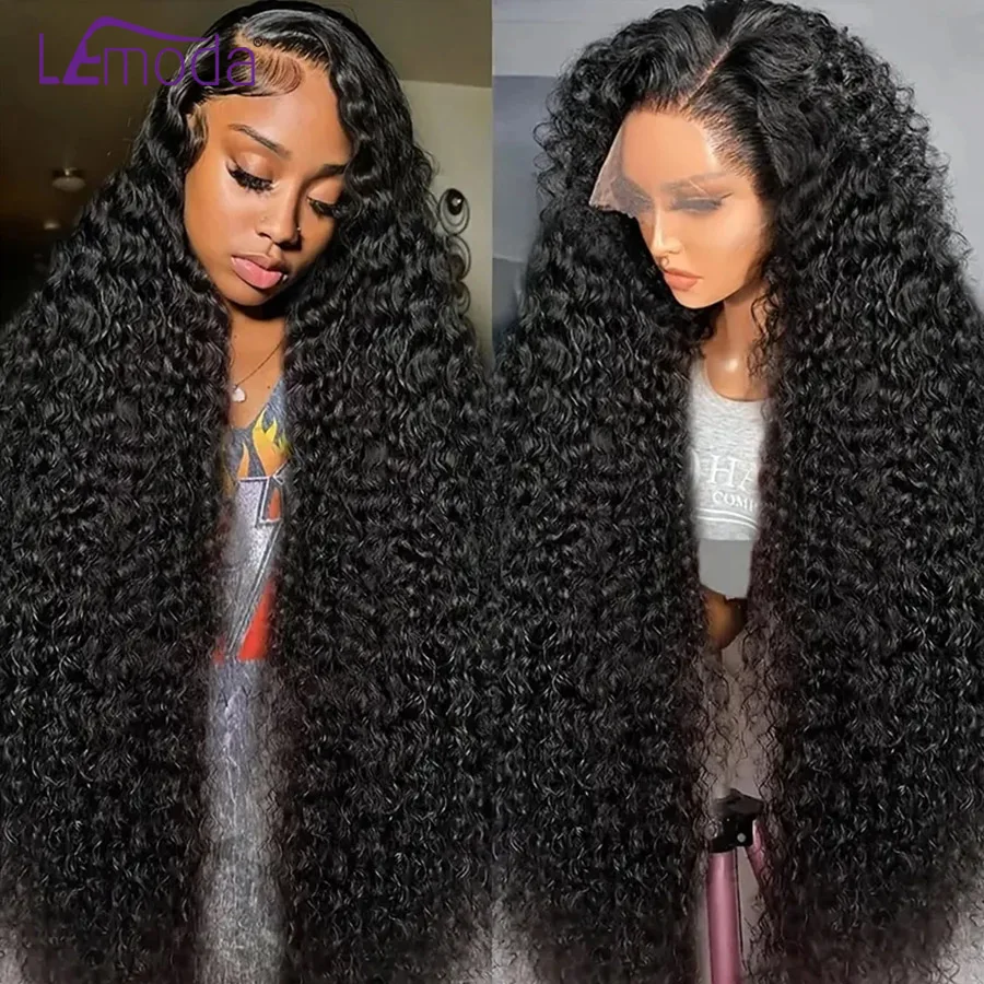 

Lemoda 13x6 HD Lace Frontal Wig Human Hair Deep Wave Lace Front Wig Human Hair 13x4 250 Density Brazilian Long Human Hair Wigs