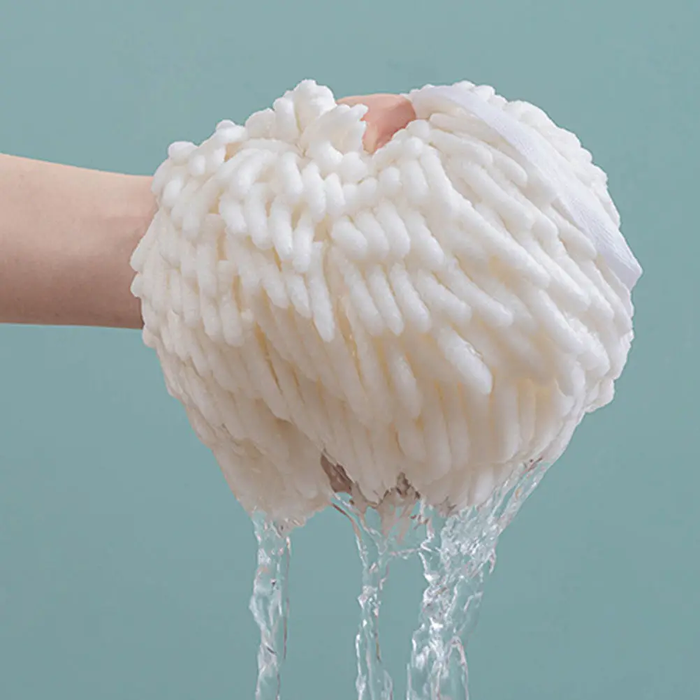 2Pcs Spherical Absorbent Hand Towel Balls Quick Dry Comfortable Hanging Kitchen Bathroom Office Living Room Home Supply Wiping