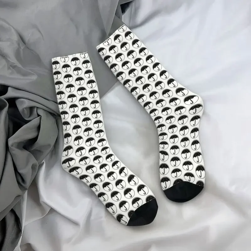 Fun Print The Umbrella Academy Socks for Men Women Stretchy Summer Autumn Winter TV Show Crew Socks image 4