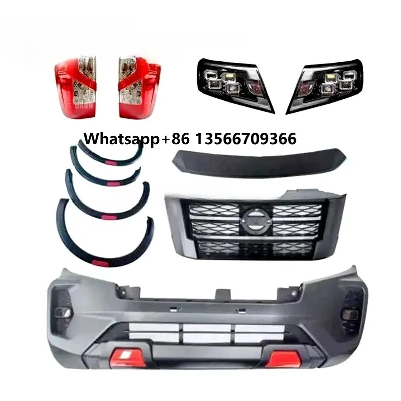 

Hot Selling Body Parts Front Bumper Car Body Kit for Nissan NP300 NAVARA 2016-2018 Change Upgrade to NAVARA 2020