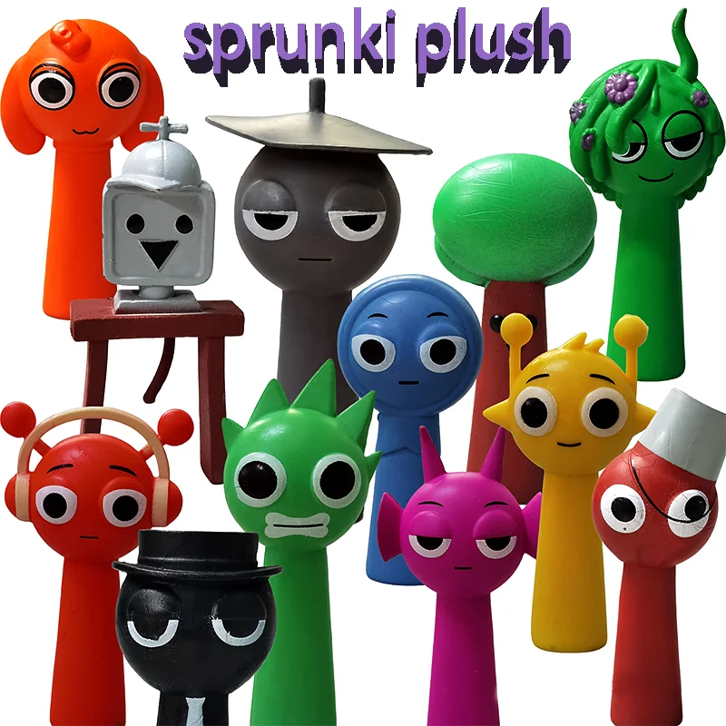 Hot 12pcs/set Sprunki Figures Mode Toys Sprunki Incredibox Action Figures Sprunki Game Cartoon Birthday Gifts Christmas Gift