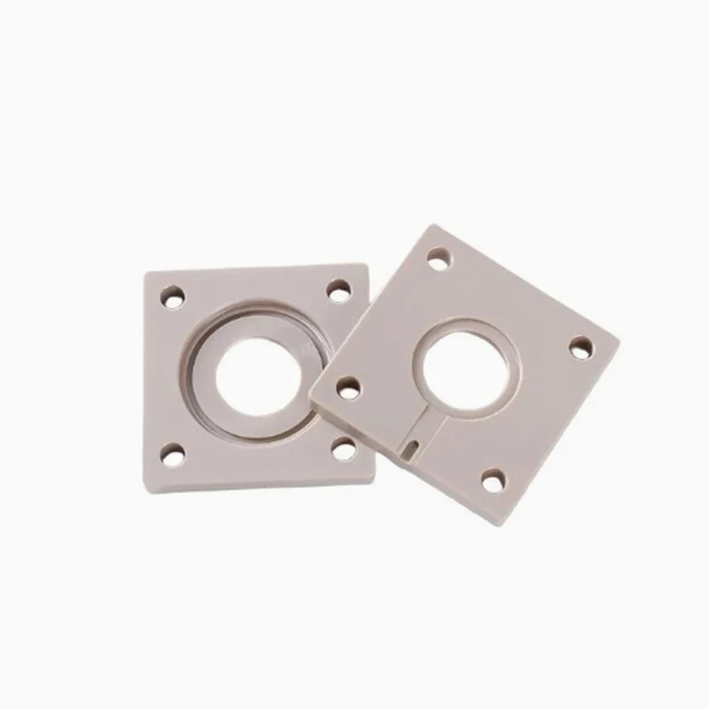 OEM 5 Axis Precision  CNC Machine Parts Engineering Plastics Precision Machined Porous Mounting Flanges
