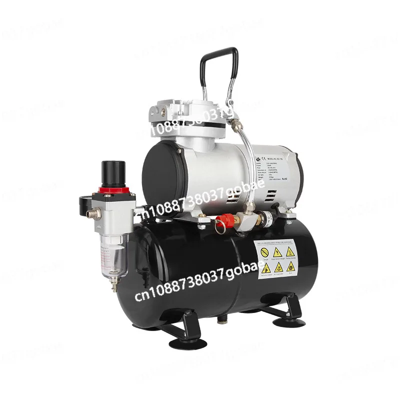 Small air compressor AS-186 household mini spray painting woodworking tool with silent operation