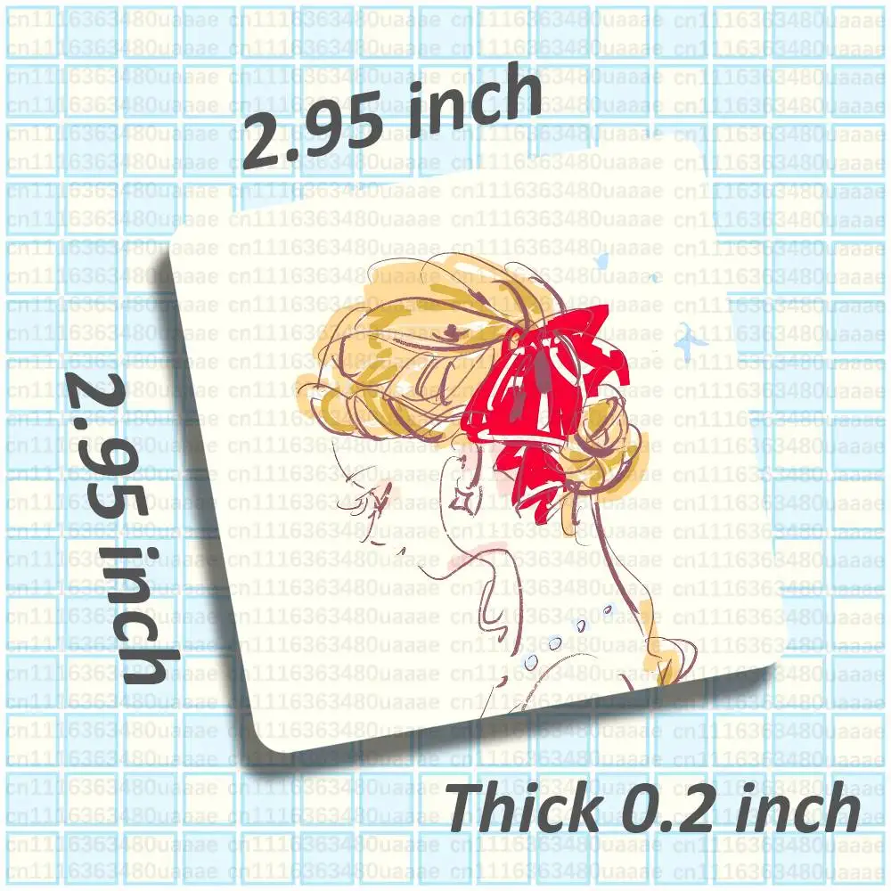 E-Emma V-VEIL DIY Refrigerator Magnet Acrylic Square with Magnetic Sheet Material Package Home Decor