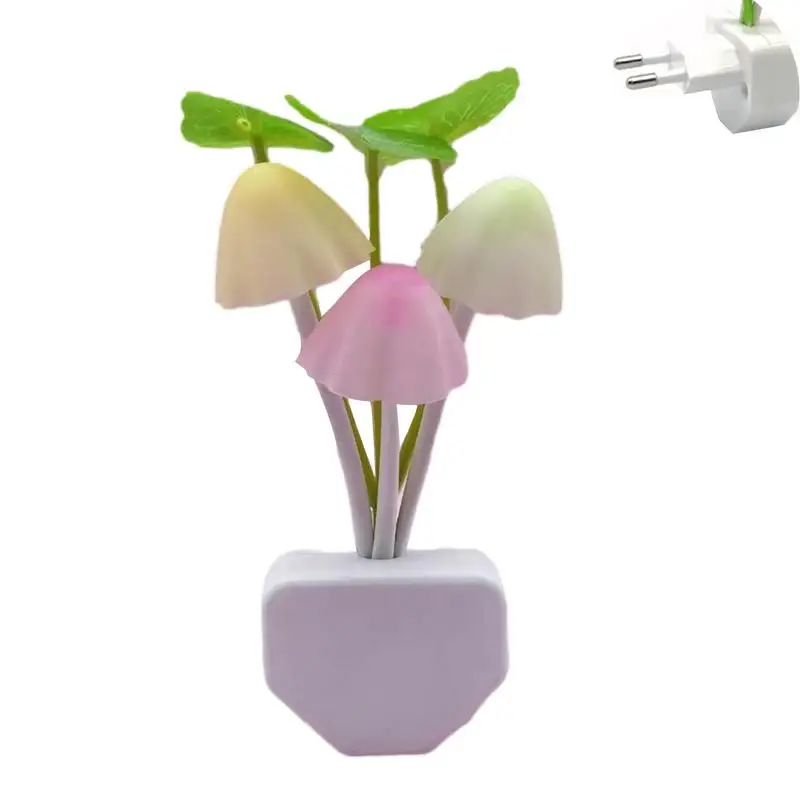LED Mushroom Light EU/US Plug induzione Dream Color Light Sensor Super Power Saving 0.1W Light Sensing Control specifiche