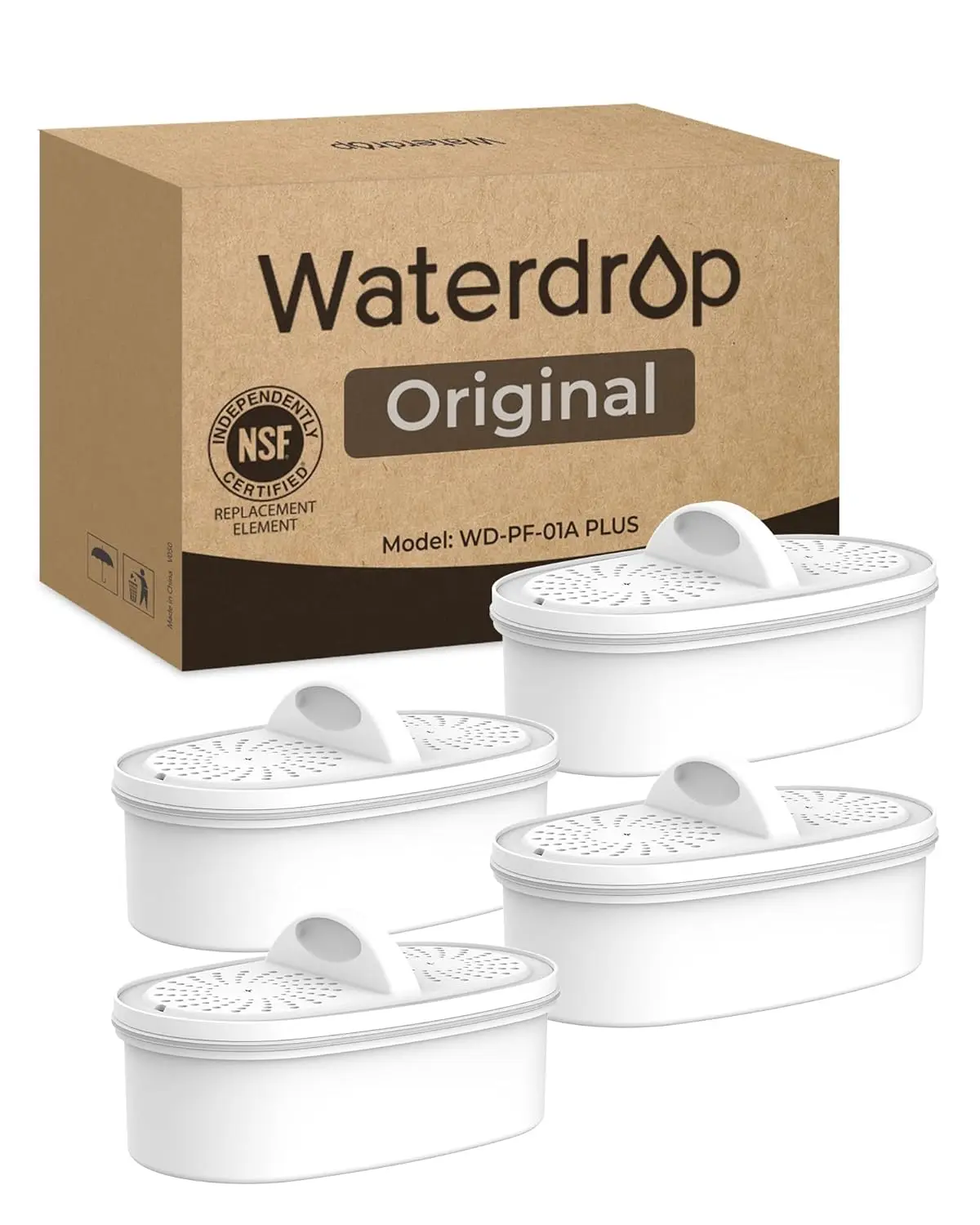 

Набор из 4 картриджей для фильтров для воды для кутков, уменьшает свинец и хлор, срок службы 3 месяца/200 галлонов.