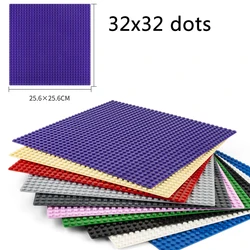 32*32 Dots  Base Plates 10 Colors Classic  Build Blocks Plate Assembly Bricks Baseplate Compatible with lego Small Size Bricks