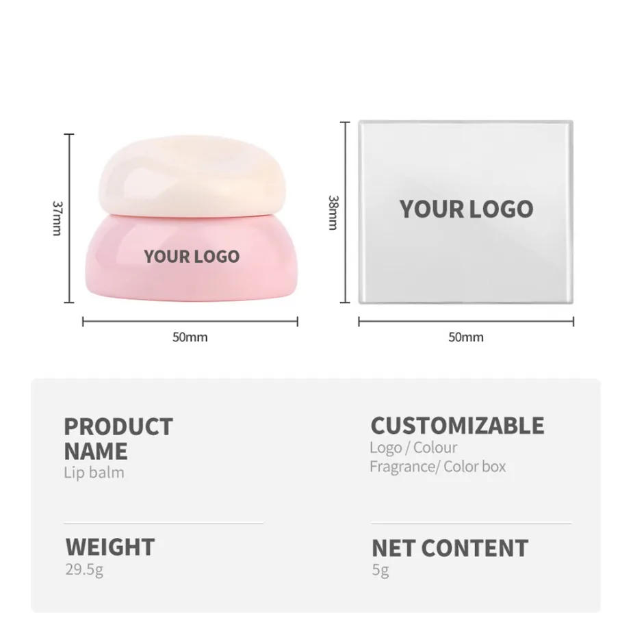 カスタムロゴ ヴィーガン 卸売 メイクアップ キュートな色付きリップグロスジェル 携帯用ブラシ付き フルーツジャム 保湿 長持ちリップバーム