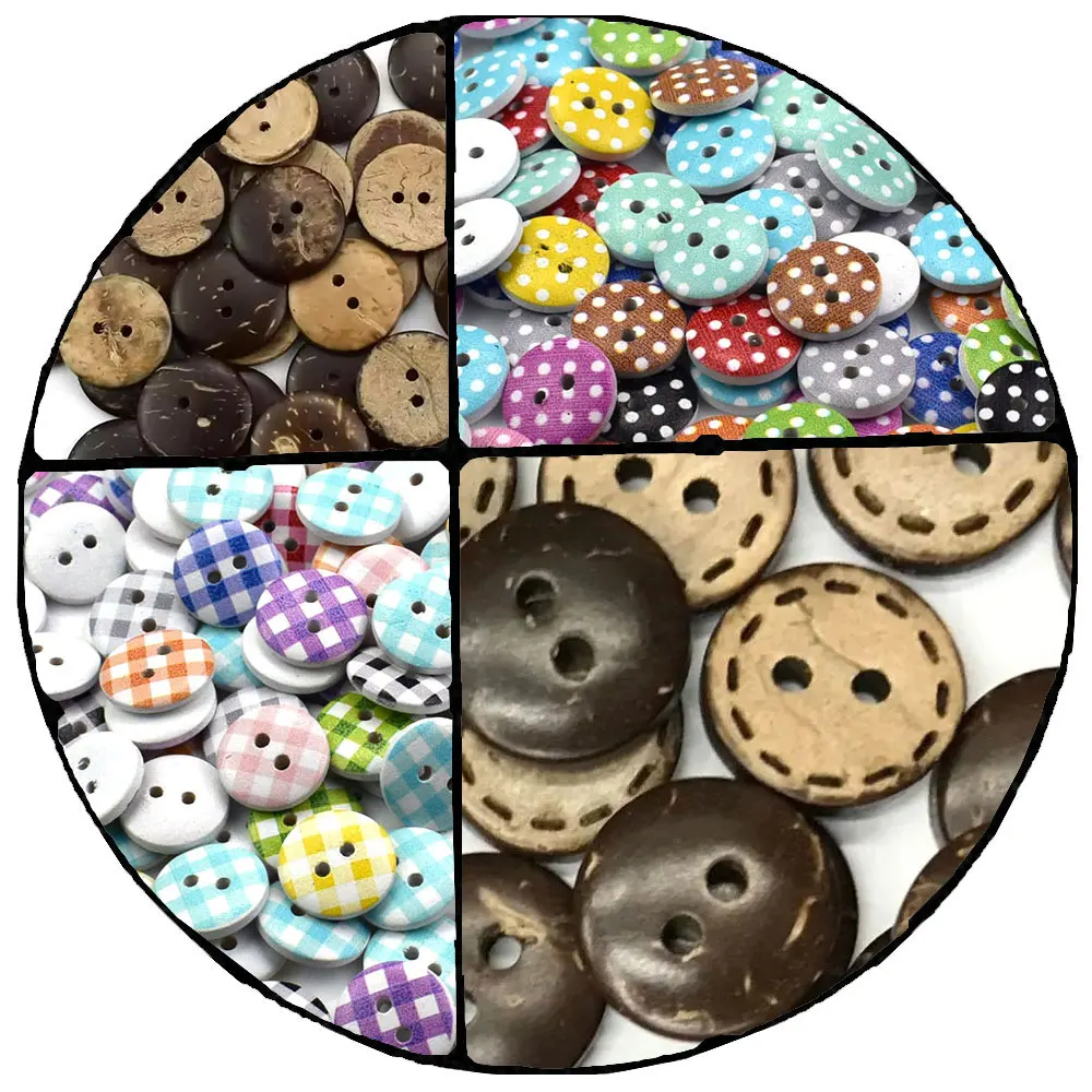 

300 шт. 13 мм деревянные пуговицы из кокосового дерева для одежды, декора свадеб, рукоделия, скрапбукинга, шитья, аксессуары для одежды