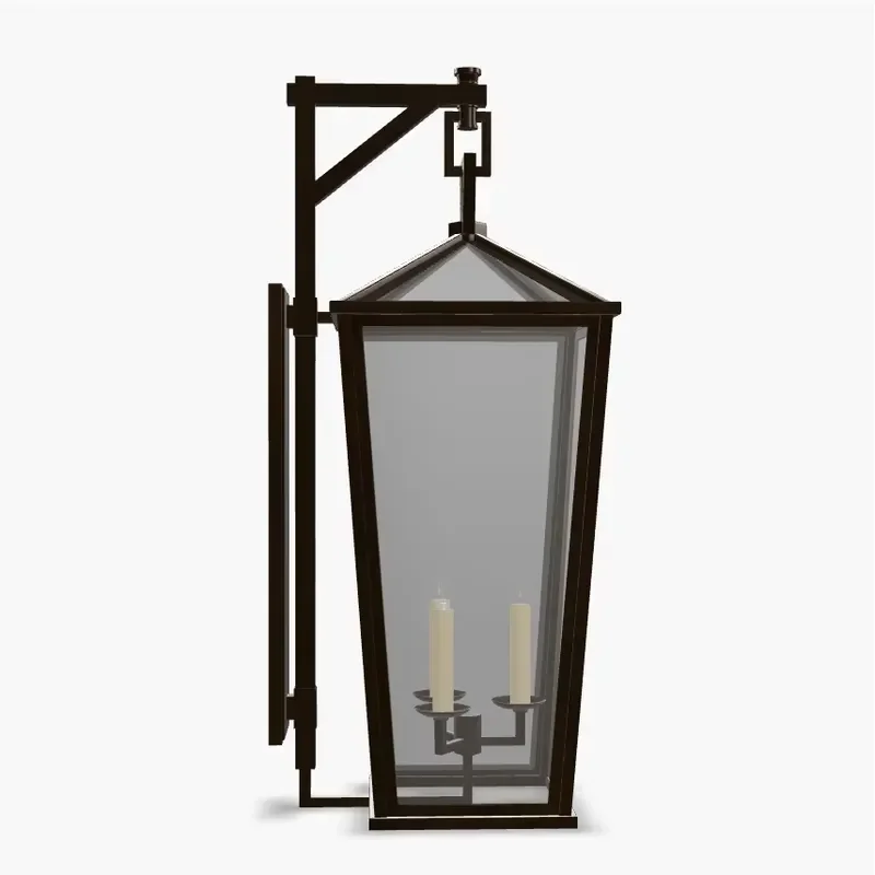 Medium Scroll Arm Outdoor Wall Lantern Aged Copper 2-Light Exterior Wall Sconce with Clear Glass for Entryway