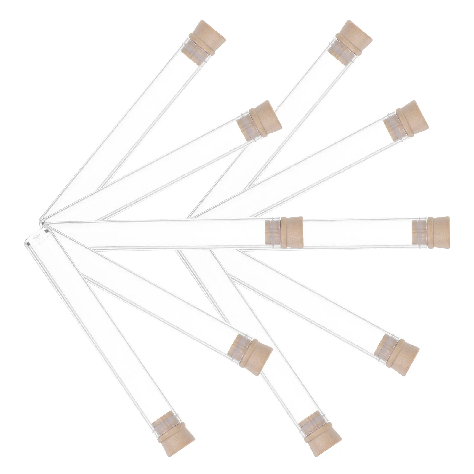 

10pcs Acrylic Tubes Clear Storage Holder For Incense Sticks Sandalwood Portable Sealed Container Transparent Tube Case Incense