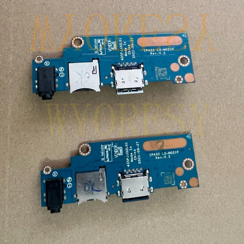 WYORES New USB SD Card Reader Headphone IO Board IPA32 LS-M021P For HP Envy X360 13-bf