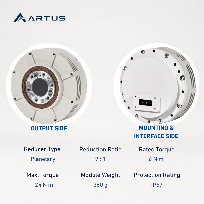 Planetary Robot Joint Actuator 6Nm 83mm  Integrated Joint Module APM-083-024-R09 For Humanoid Industrial Robots