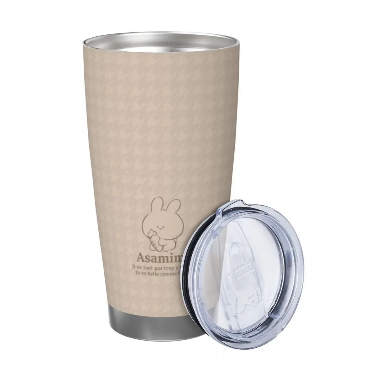 Asamimichaan Cute Asamimi 20oz Stainless Steel Insulated Thermal Coffee Car Cup Cold Hot Mugs Vacuum Flask