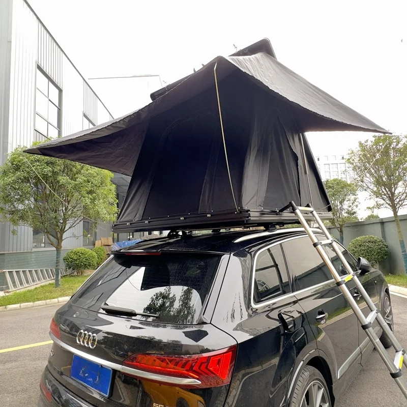 نمط جديد التخييم في الهواء الطلق الألومنيوم سقف السيارة العلوي خيمة ل 4x4 الطرق الوعرة قشرة صلبة مثلث 2-3 شخص خيمة أربعة مواسم