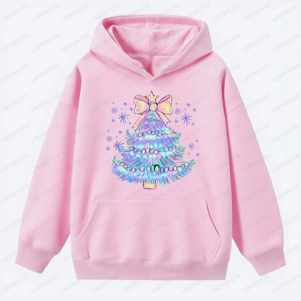 Lebendiges Weihnachtsbaum-Sweatshirt mit Schleife, schöne Mode, Weihnachten, Urlaub, Party, Hoodies, Geschenk, Damenbekleidung, Herbst-Winter-Tops