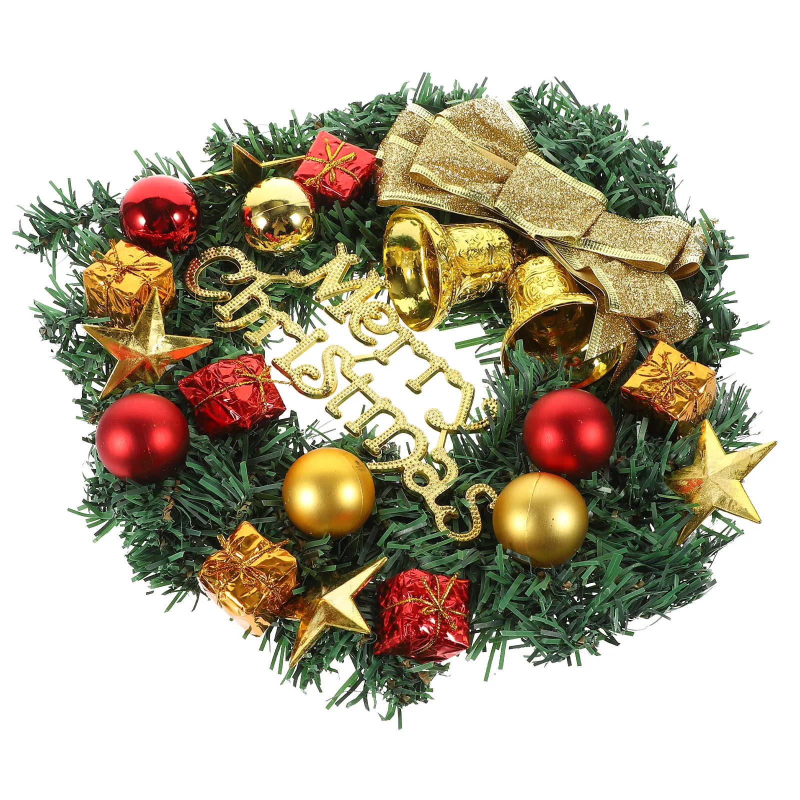 

Christmas Wreath Artificial Ornament Bow Tie Decorations Ornaments Cloth Front Door Hanging Wreaths Making