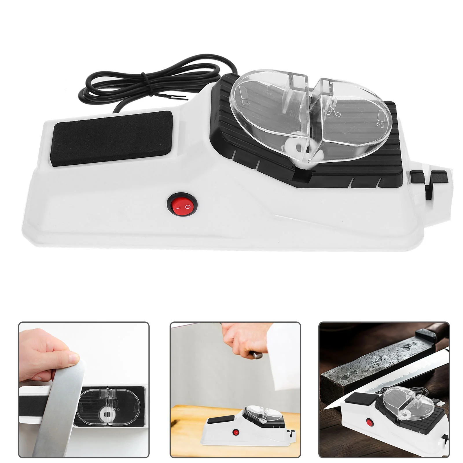 

Electric Knife Sharpener Shears Sharpening Stones for Knives Household Supplies Plastic Convenient Scissor
