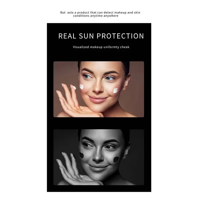 A94E-For Makeup Touch-Ups And Sunscreen Detection Smart UV For Makeup Mirror, Portable, Rechargeable
