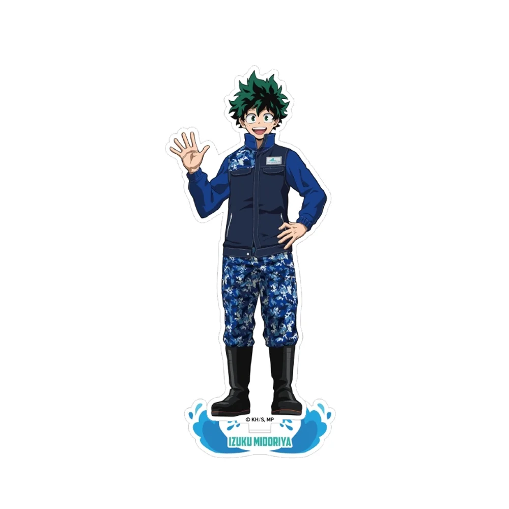 My Hero Academia With Sea Creatures Ver 15CM Double Sided Acrylic Stand Keychain 2026 New Anime Stand Izuku Midoriya Desk Decor