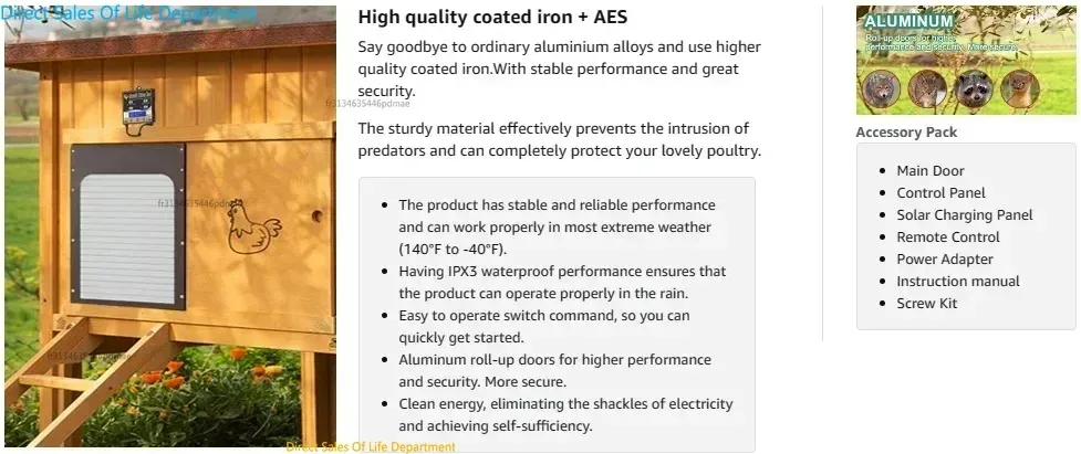 2026 باب حظيرة الدجاج الأوتوماتيكي يعمل بالطاقة الشمسية باب بيت الدجاج الأوتوماتيكي عالي الجودة وعملي أقفاص الكلاب للحيوانات الأليفة