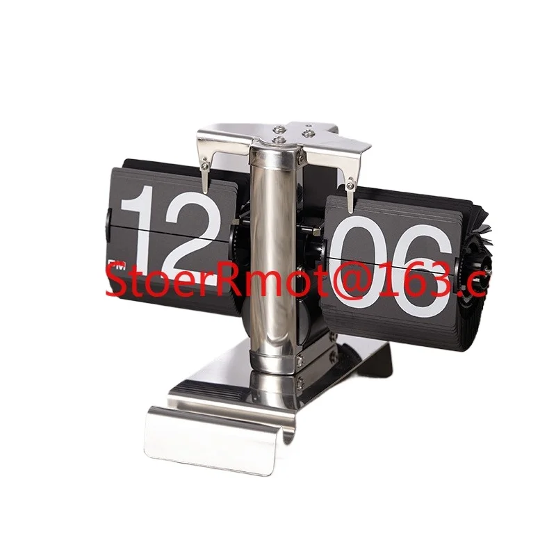 Resin Flip Clock with Turning Page Feature Mechanical Needle Display Triangle Shape Featuring Calendars Retirement Occasion
