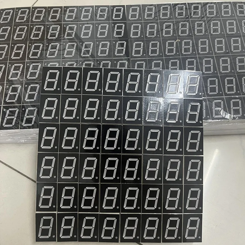 100pcs 10Pins 1106AS 10016AH 10016BS 1 Inch 1 Digit Bits 7 Segment Red LED Digital Display Digitron Common Anode Cathode C-A C-C