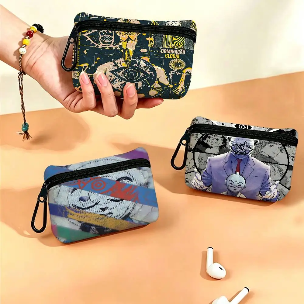 Popular 20th C-Century Boys Oxford Fabric Mini Coin Wallet Smooth Zipper Hanging Design Multi-use Small Storage Bag For Travel