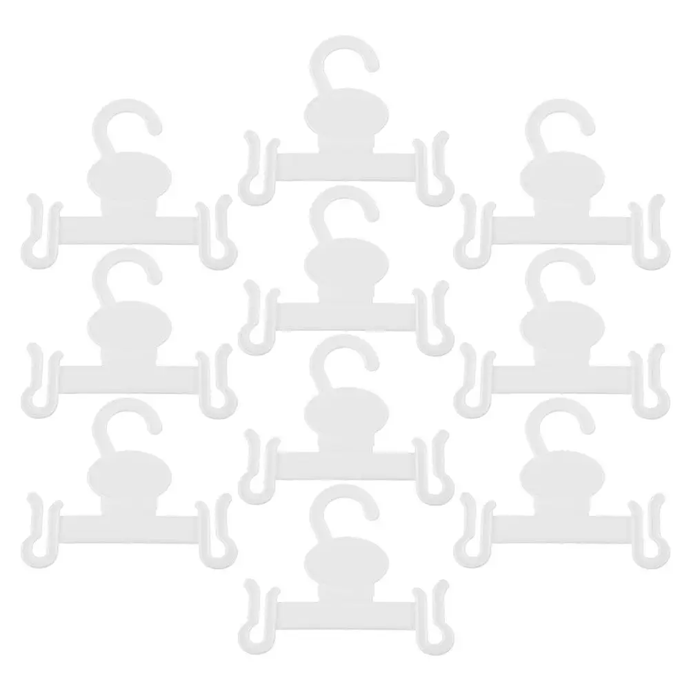 10Pcs Plastic Slipper Hooks Slippers Display Hanger Space Saver for Supermarket Home Hotel Sandals Flops Cotton Slippers