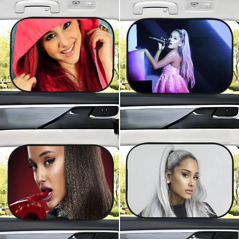 

Singer A-Ariana-G-Grande универсальные автомобильные оконные шторы, солнцезащитные чехлы для сидений, защита от солнца, статические чехлы для автомобилей, затемняющие шторы для транспортных средств