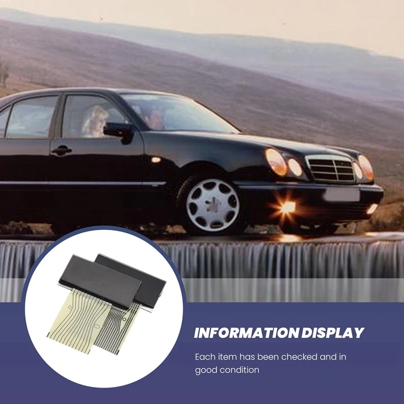 Car Left&Right LCD Screen Air-Con Information Display For Mercedes Benz E-Class W210 CLK-Class W208 SLK-Class R170 W202